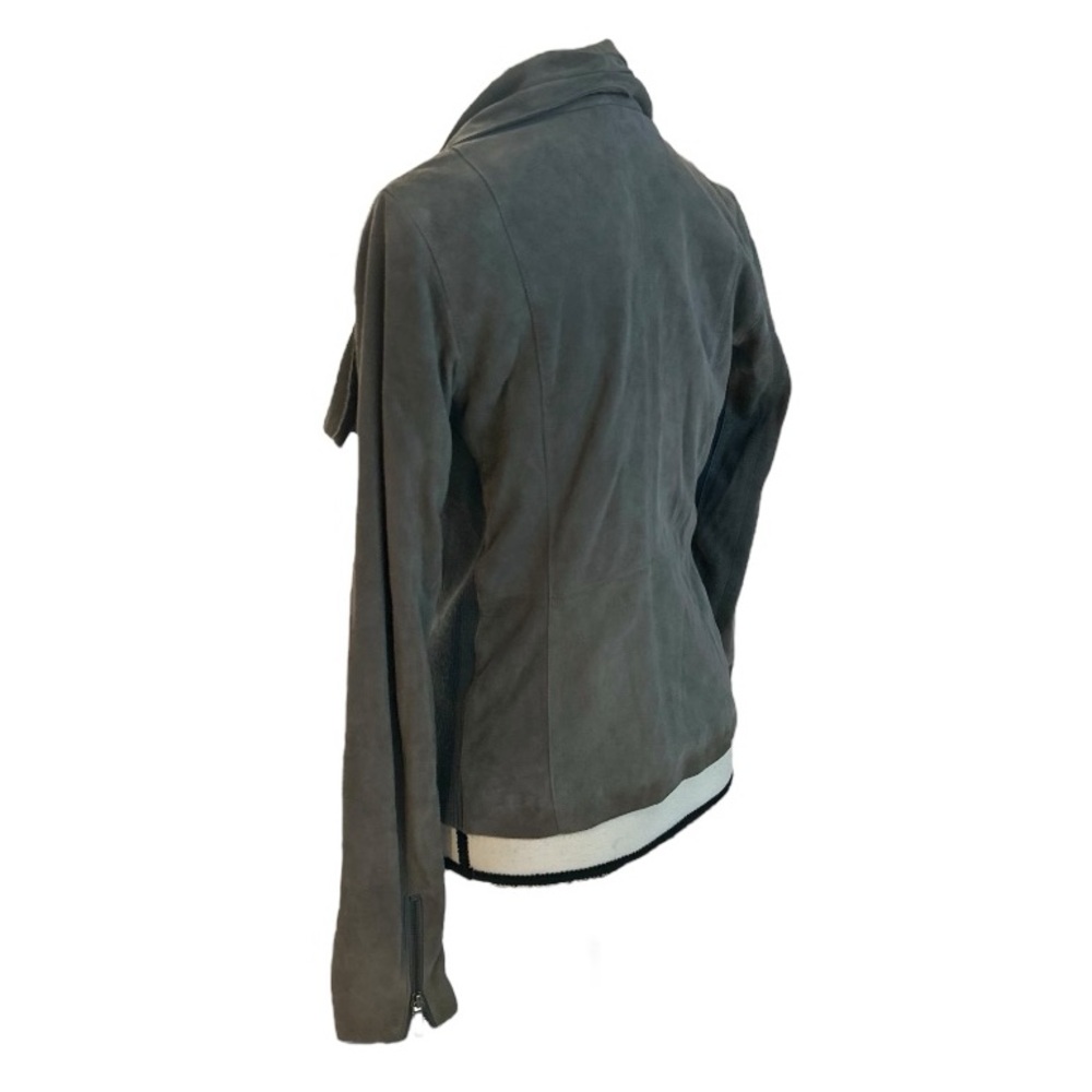 Vince Suede Gray Jacket Medium - image 3